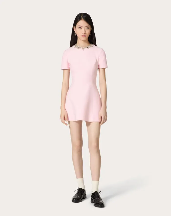 Valentino Dresses Woman Embroidered Crepe Couture Short Dress For Woman In Comfit Comfit Valentino Dresses Woman Embroidered Crepe Couture Short Dress For Woman In Comfit Comfit