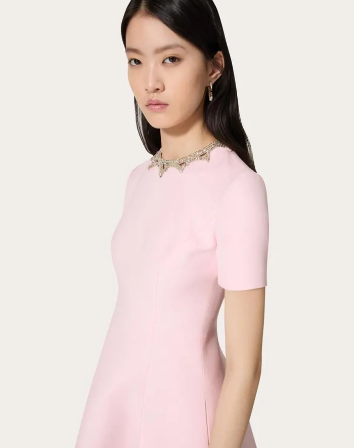 Valentino Dresses Woman Embroidered Crepe Couture Short Dress For Woman In Comfit Comfit Valentino Dresses Woman Embroidered Crepe Couture Short Dress For Woman In Comfit Comfit