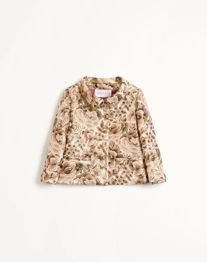 Valentino Jackets And Blazers Woman Apres L039hiver Matelasse039 Rose Lurex Jacket For Woman In Lattepink Lurex Lattepink Lurex Valentino Jackets And Blazers Woman Apres L039hiver Matelasse039 Rose Lurex Jacket For Woman In Lattepink Lurex Lattepink Lurex