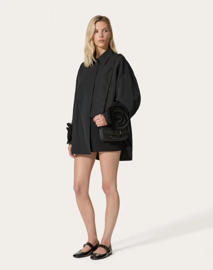 Valentino Jackets And Blazers Woman Micro Faille Jacket For Woman In Red Red Valentino Jackets And Blazers Woman Micro Faille Jacket For Woman In Red Red