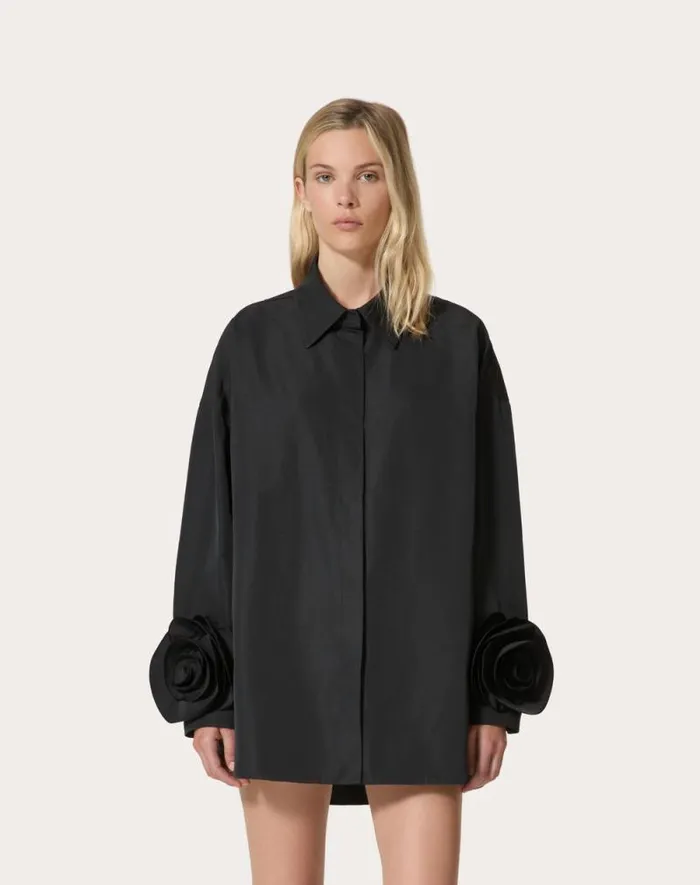 Valentino Jackets And Blazers Woman Micro Faille Jacket For Woman In Red Red Valentino Jackets And Blazers Woman Micro Faille Jacket For Woman In Red Red