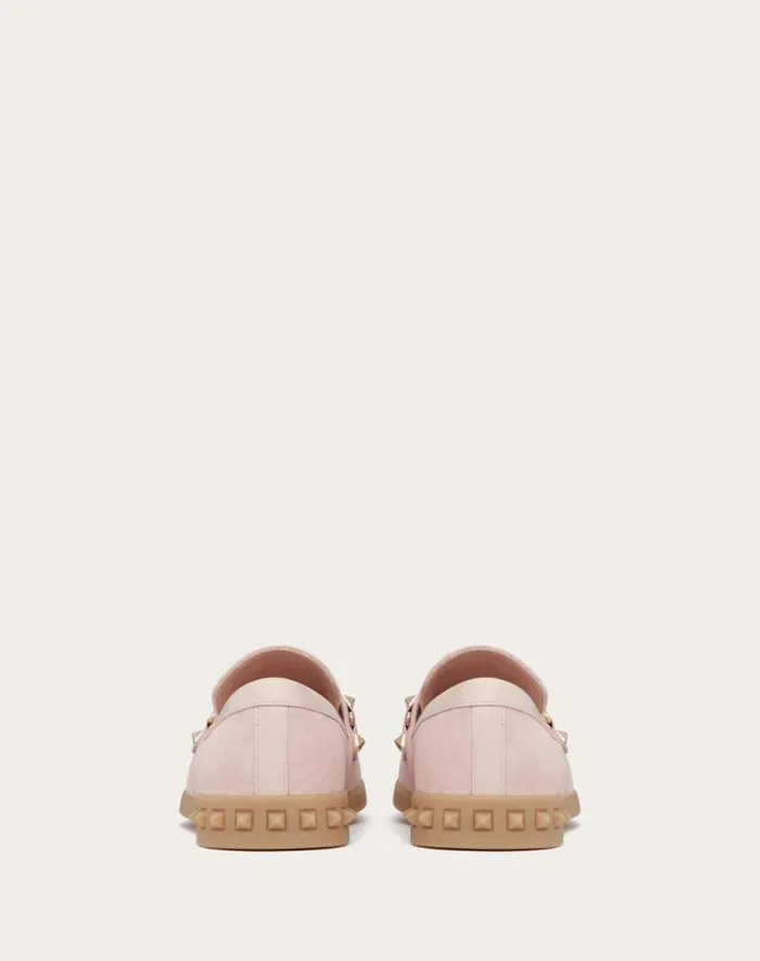 Valentino Loafers And Oxfords Woman Leisure Flows Split Leather Loafer For Woman In Cappuccino Cappuccino Valentino Loafers And Oxfords Woman Leisure Flows Split Leather Loafer For Woman In Cappuccino Cappuccino