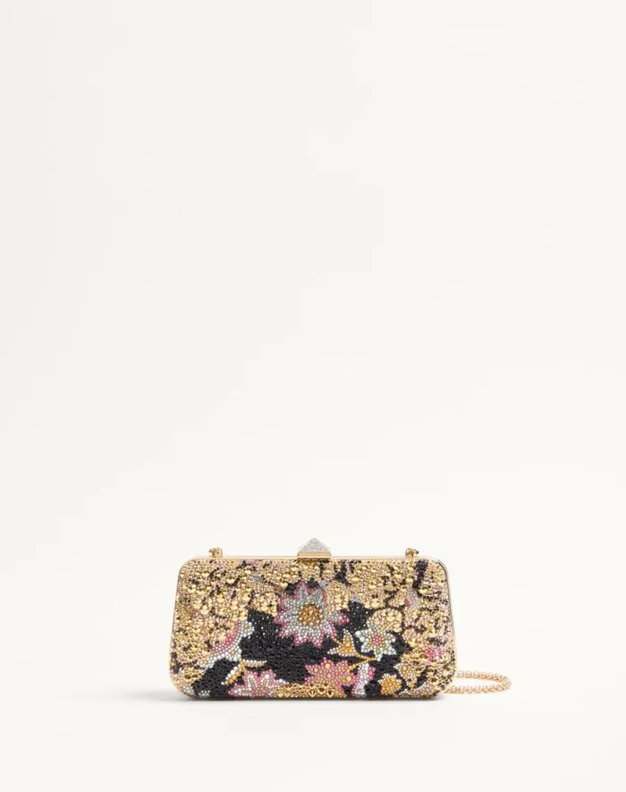 Valentino Mini Bags Woman Carry Secrets Minaudiere With Rhinestones Apres L039hiver Motif For Woman In Multicolor Multicolor Valentino Mini Bags Woman Carry Secrets Minaudiere With Rhinestones Apres L039hiver Motif For Woman In Multicolor Multicolor
