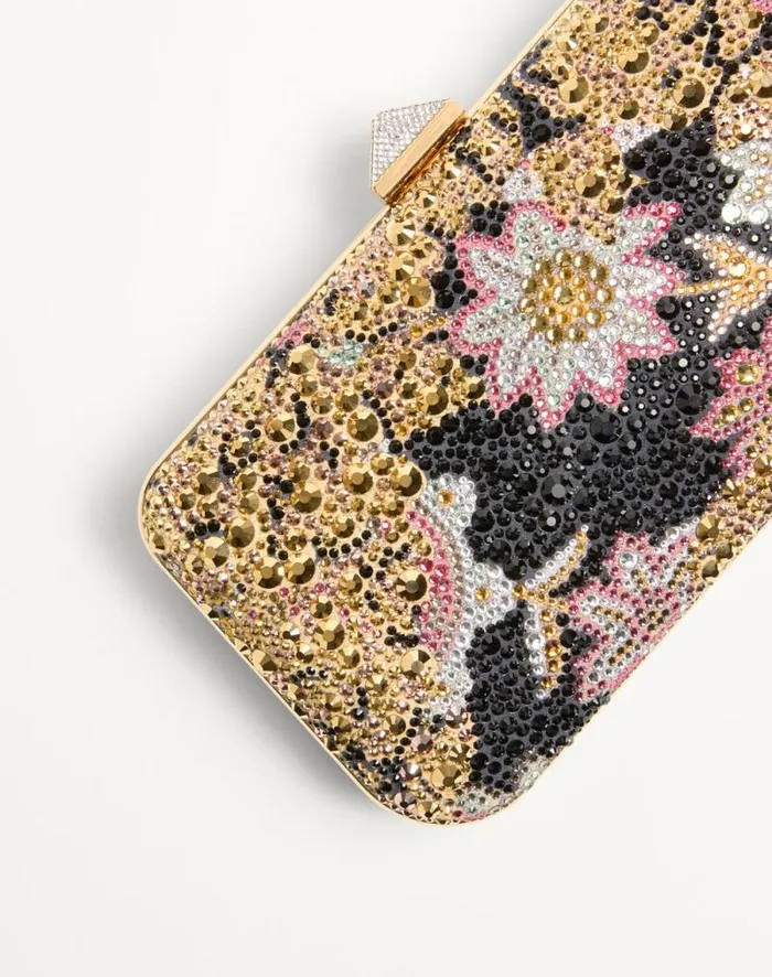 Valentino Mini Bags Woman Carry Secrets Minaudiere With Rhinestones Apres L039hiver Motif For Woman In Multicolor Multicolor Valentino Mini Bags Woman Carry Secrets Minaudiere With Rhinestones Apres L039hiver Motif For Woman In Multicolor Multicolor