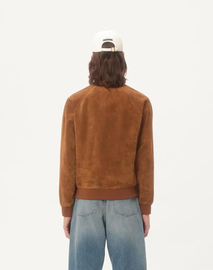 Valentino Outerwear Man Suede Jacket For Man In Tan Tan Valentino Outerwear Man Suede Jacket For Man In Tan Tan