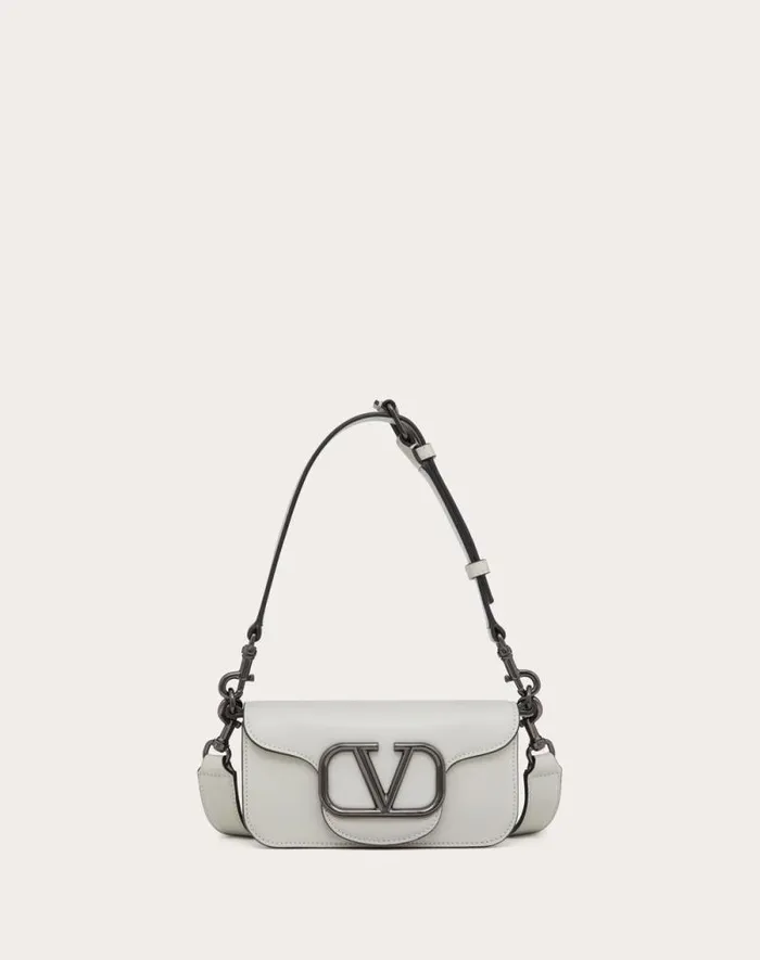 Valentino Shoulder Bags Man Mini Valentino Garavani Loc Crossbody Calfskin Bag For Man In Black Black Valentino Shoulder Bags Man Mini Valentino Garavani Loc Crossbody Calfskin Bag For Man In Black Black