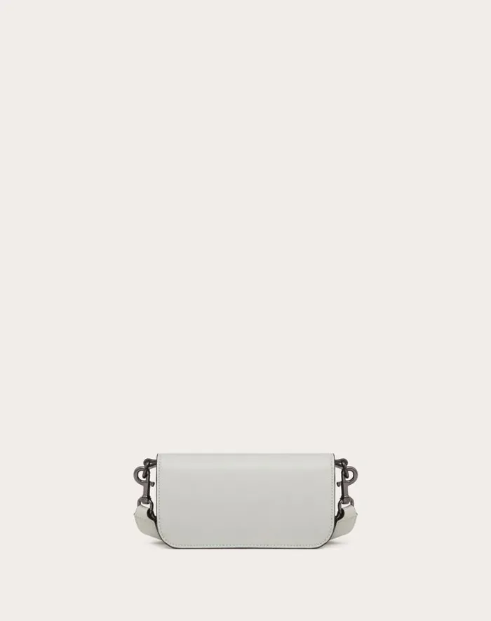 Valentino Shoulder Bags Man Mini Valentino Garavani Loc Crossbody Calfskin Bag For Man In Black Black Valentino Shoulder Bags Man Mini Valentino Garavani Loc Crossbody Calfskin Bag For Man In Black Black