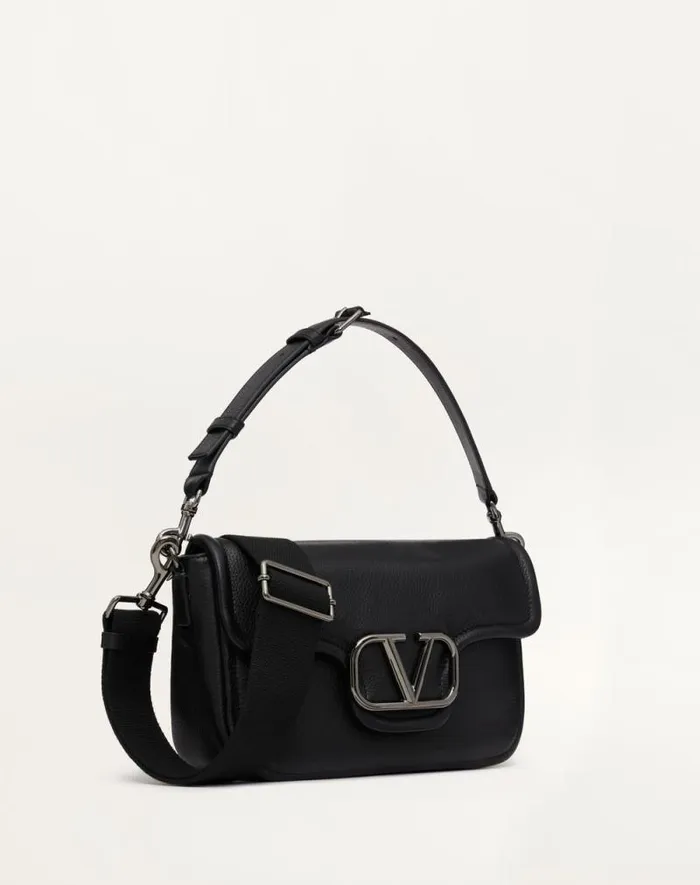Valentino Shoulder Bags Man Valentino Garavani Alltime Grainy Calfskin Shoulder Bag For Man In Black Black Valentino Shoulder Bags Man Valentino Garavani Alltime Grainy Calfskin Shoulder Bag For Man In Black Black