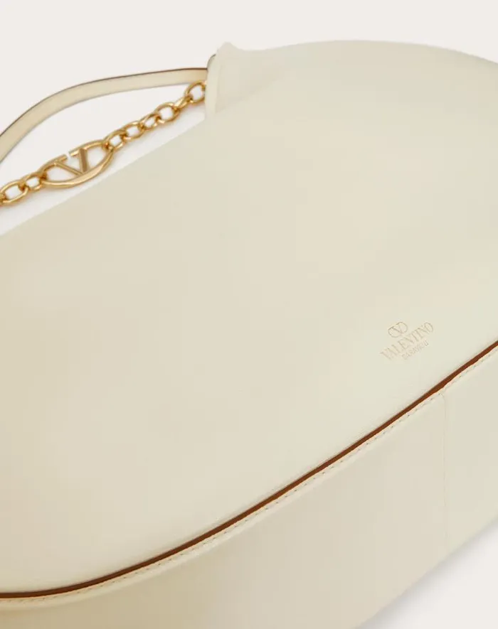 Valentino Shoulder Bags Woman Maxi Vlogo Moon Nappa Leather Hobo Bag With Chain For Woman In Cocoa Cocoa Valentino Shoulder Bags Woman Maxi Vlogo Moon Nappa Leather Hobo Bag With Chain For Woman In Cocoa Cocoa