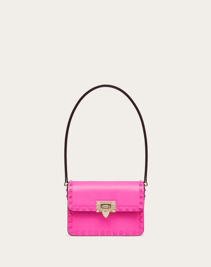 Valentino Shoulder Bags Woman Small Rockstud23 Smooth Calfskin Shoulder Bag For Woman In Pink Pp Pink Pp Valentino Shoulder Bags Woman Small Rockstud23 Smooth Calfskin Shoulder Bag For Woman In Pink Pp Pink Pp