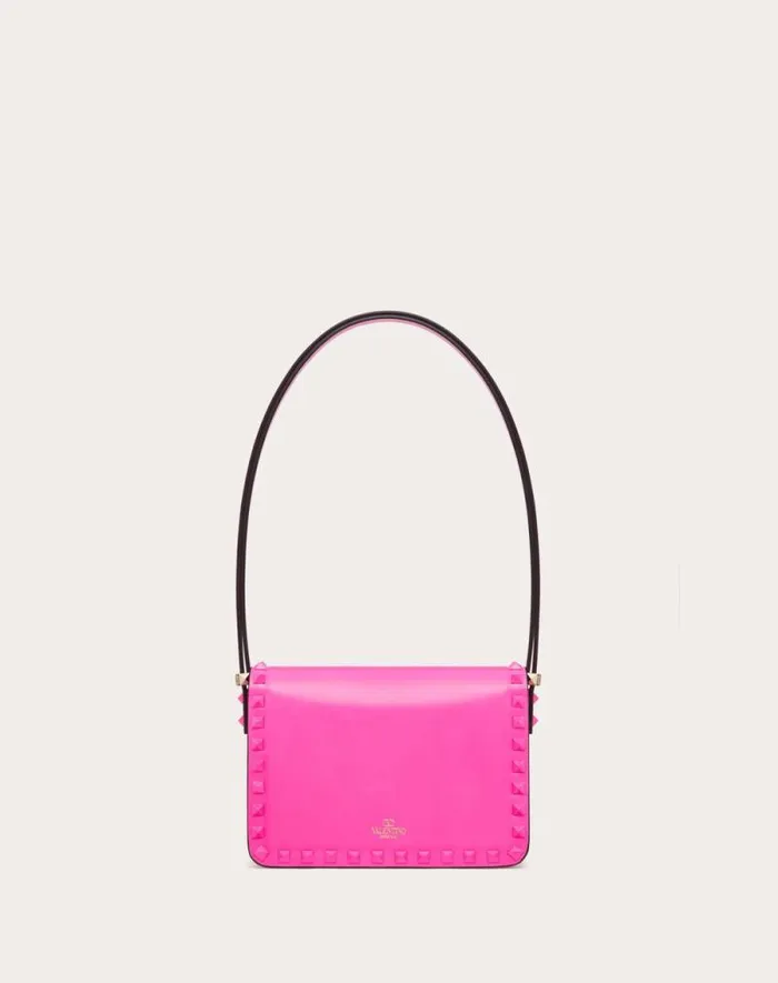 Valentino Shoulder Bags Woman Small Rockstud23 Smooth Calfskin Shoulder Bag For Woman In Pink Pp Pink Pp Valentino Shoulder Bags Woman Small Rockstud23 Smooth Calfskin Shoulder Bag For Woman In Pink Pp Pink Pp
