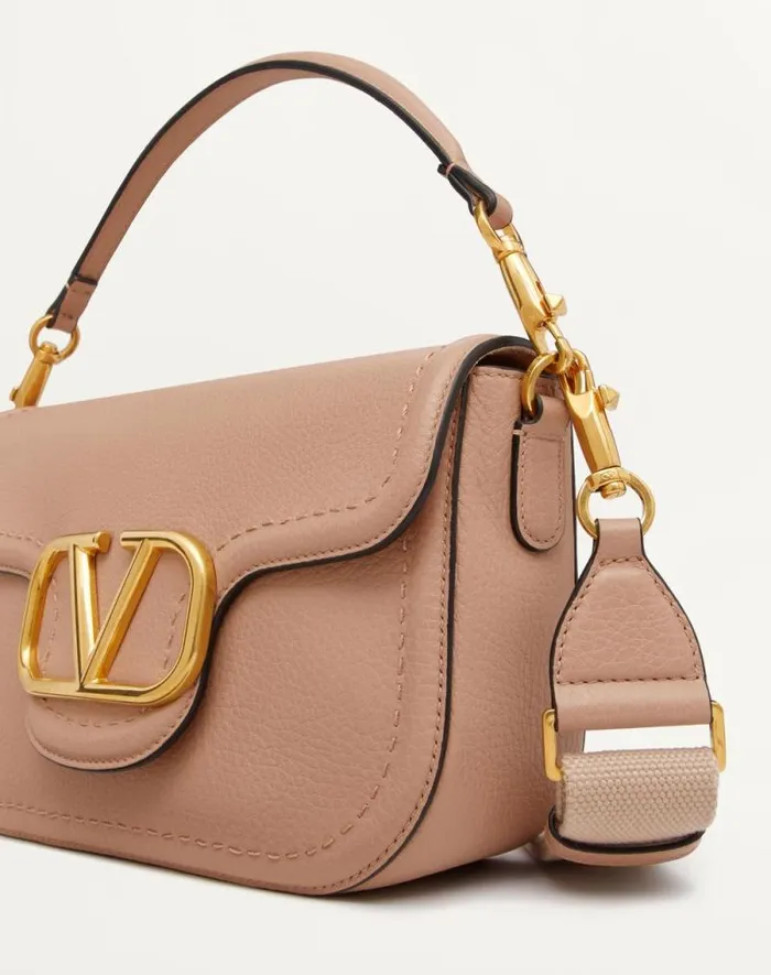 Valentino Shoulder Bags Woman Valentino Garavani Alltime Grainy Calfskin Shoulder Bag For Woman In Almond Almond Valentino Shoulder Bags Woman Valentino Garavani Alltime Grainy Calfskin Shoulder Bag For Woman In Almond Almond