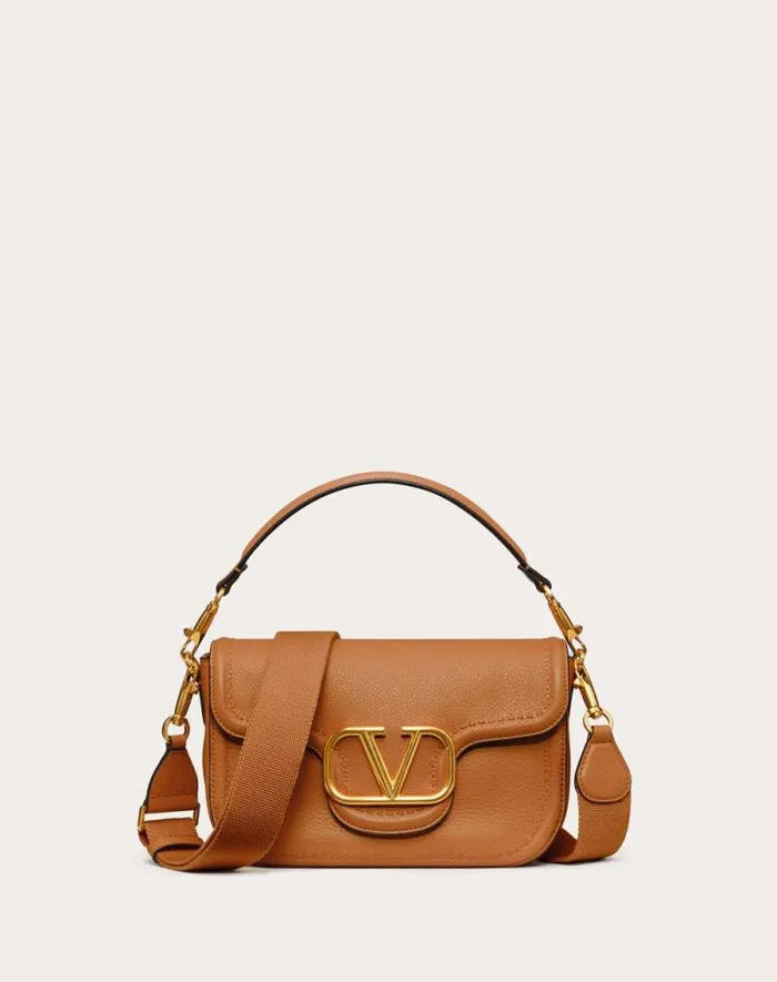 Valentino Shoulder Bags Woman Valentino Garavani Alltime Grainy Calfskin Shoulder Bag For Woman In Almond Almond Valentino Shoulder Bags Woman Valentino Garavani Alltime Grainy Calfskin Shoulder Bag For Woman In Almond Almond