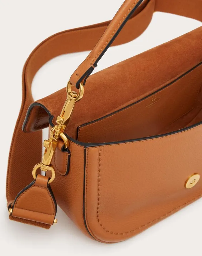 Valentino Shoulder Bags Woman Valentino Garavani Alltime Grainy Calfskin Shoulder Bag For Woman In Almond Almond Valentino Shoulder Bags Woman Valentino Garavani Alltime Grainy Calfskin Shoulder Bag For Woman In Almond Almond