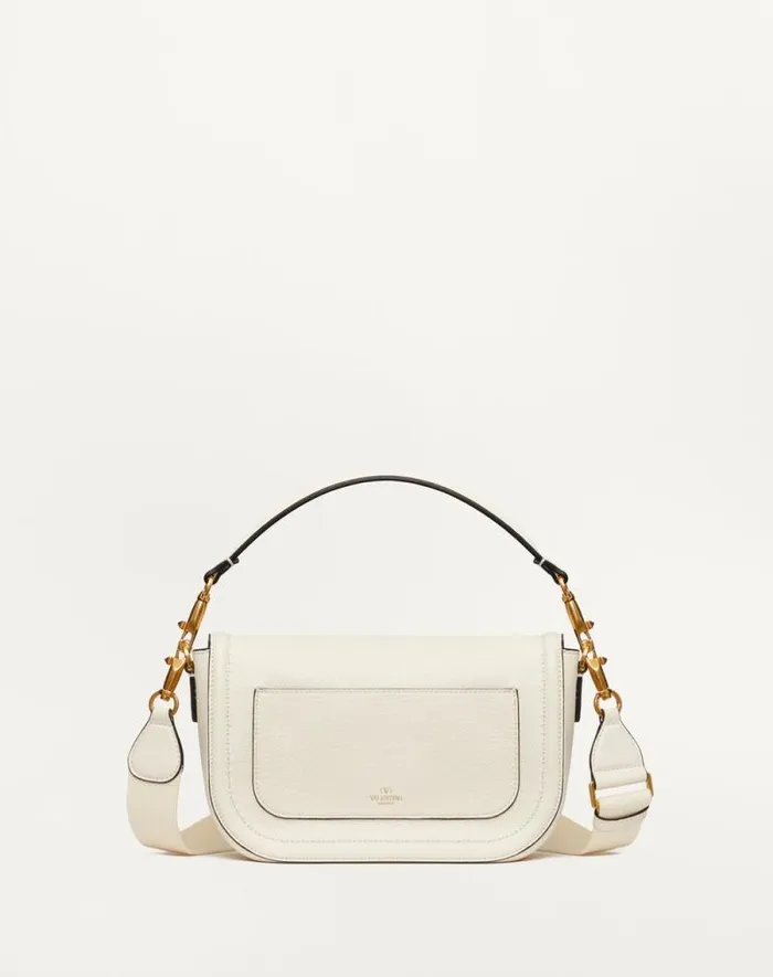 Valentino Shoulder Bags Woman Valentino Garavani Alltime Grainy Calfskin Shoulder Bag For Woman In Almond Almond Valentino Shoulder Bags Woman Valentino Garavani Alltime Grainy Calfskin Shoulder Bag For Woman In Almond Almond