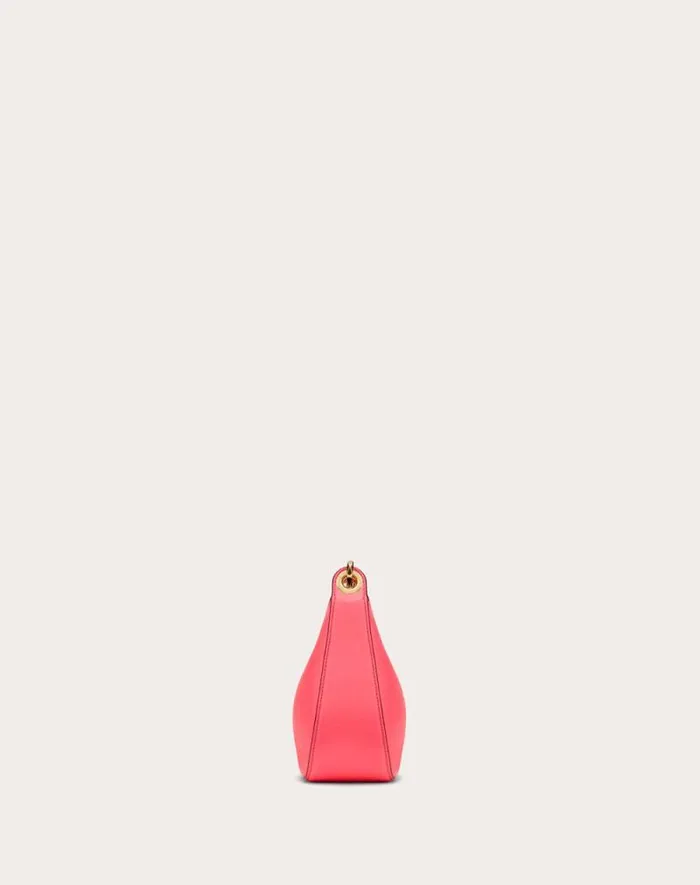 Valentino Shoulder Bags Woman Vlogo Moon Mini Hobo Bag In Nappa Leather With Chain For Woman In Rosso Valentino Rosso Valentino Valentino Shoulder Bags Woman Vlogo Moon Mini Hobo Bag In Nappa Leather With Chain For Woman In Rosso Valentino Rosso Valentino