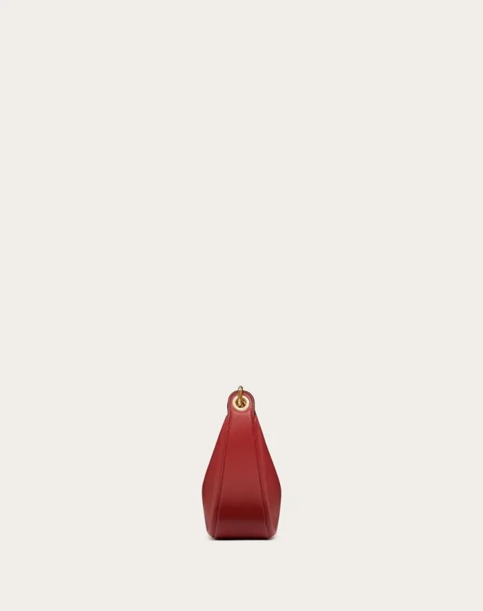 Valentino Shoulder Bags Woman Vlogo Moon Mini Hobo Bag In Nappa Leather With Chain For Woman In Rosso Valentino Rosso Valentino Valentino Shoulder Bags Woman Vlogo Moon Mini Hobo Bag In Nappa Leather With Chain For Woman In Rosso Valentino Rosso Valentino