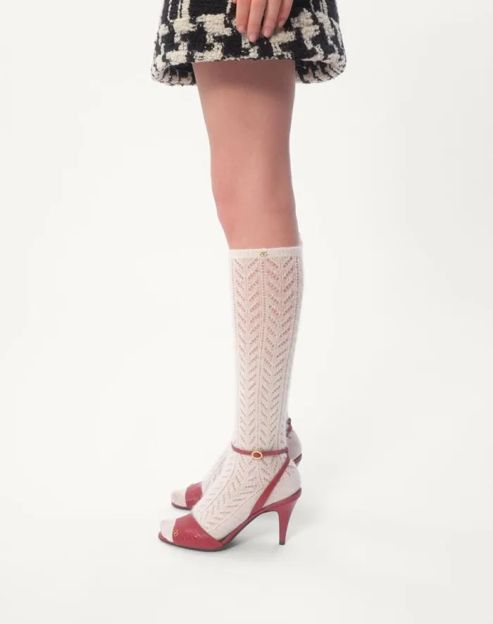Valentino Skirts Woman Macro Check Tweed Skirt For Woman In Blackivory Blackivory Valentino Skirts Woman Macro Check Tweed Skirt For Woman In Blackivory Blackivory