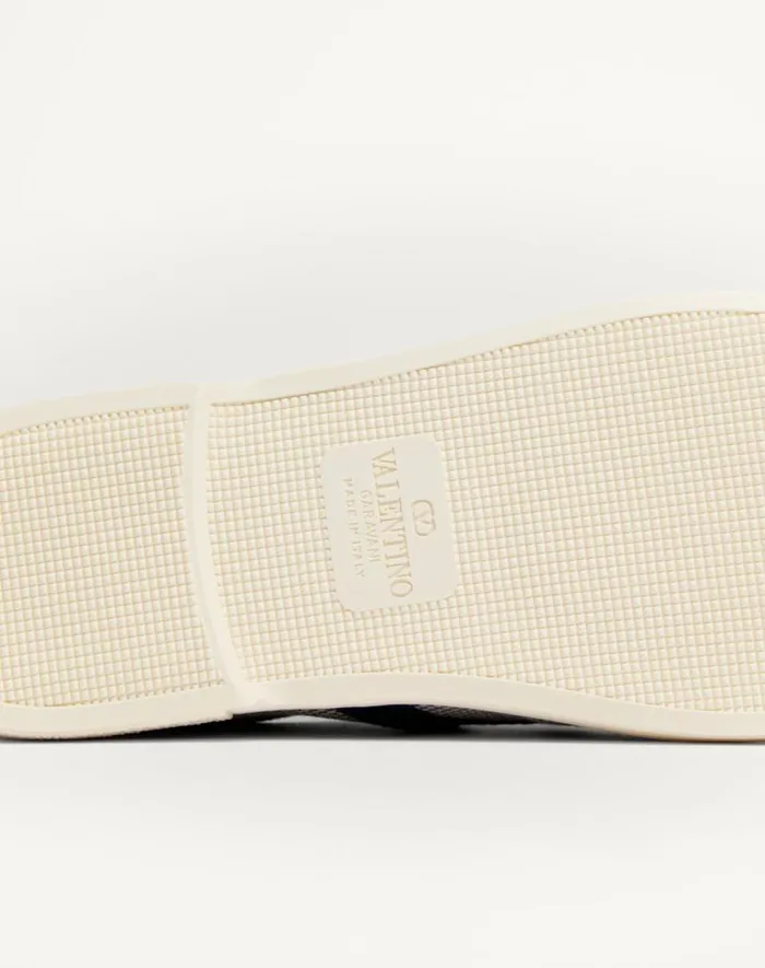 Valentino Sneakers Man Bay By Bay Fabric Sneaker For Man In Whitebaltic Blue Whitebaltic Blue Valentino Sneakers Man Bay By Bay Fabric Sneaker For Man In Whitebaltic Blue Whitebaltic Blue