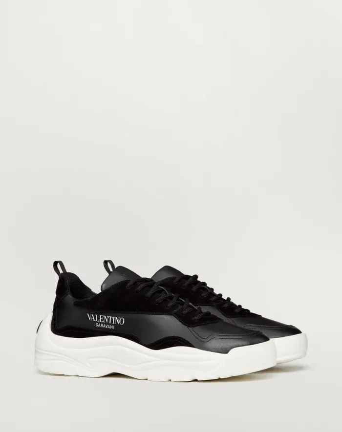 Valentino Sneakers Man Gumboy Calfskin Sneaker For Man In White White Valentino Sneakers Man Gumboy Calfskin Sneaker For Man In White White