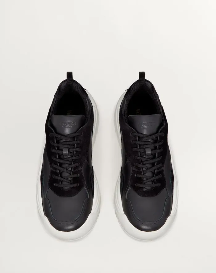 Valentino Sneakers Man Gumboy Calfskin Sneaker For Man In White White Valentino Sneakers Man Gumboy Calfskin Sneaker For Man In White White