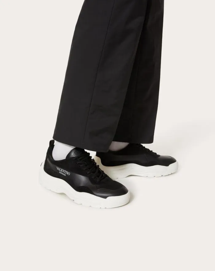 Valentino Sneakers Man Gumboy Calfskin Sneaker For Man In White White Valentino Sneakers Man Gumboy Calfskin Sneaker For Man In White White