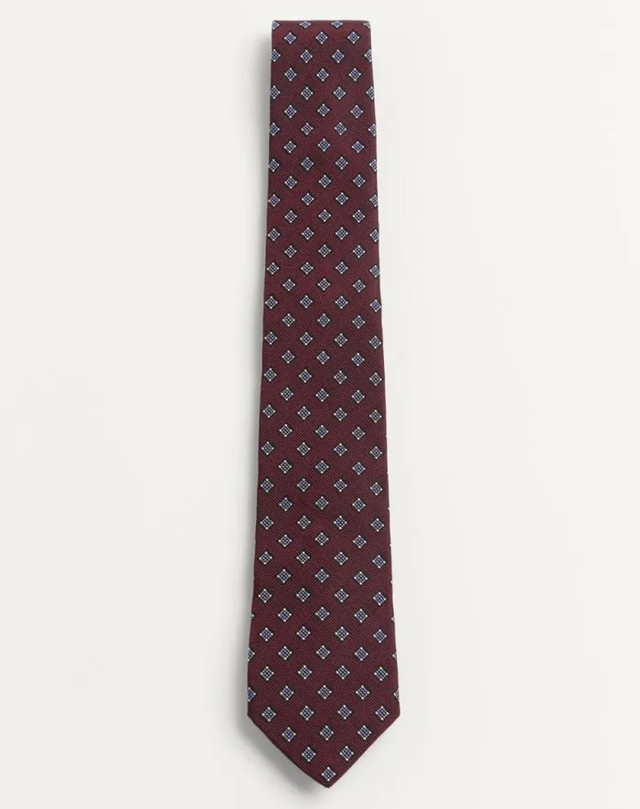 Valentino Soft Accessories Man Valentie Microcheck Silk Tie For Man In Maroonblackwhiteazure Maroonblackwhiteazure Valentino Soft Accessories Man Valentie Microcheck Silk Tie For Man In Maroonblackwhiteazure Maroonblackwhiteazure