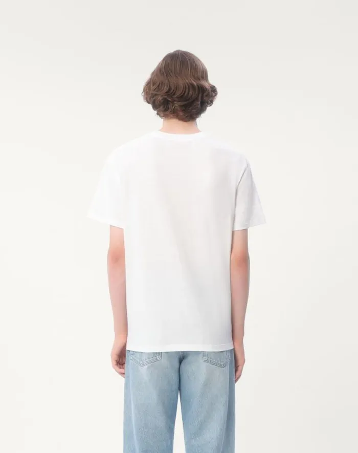Valentino Tshirts And Sweatshirts Man Cotton Tshirt With Vlogo Patch For Man In Blue Blue Valentino Tshirts And Sweatshirts Man Cotton Tshirt With Vlogo Patch For Man In Blue Blue