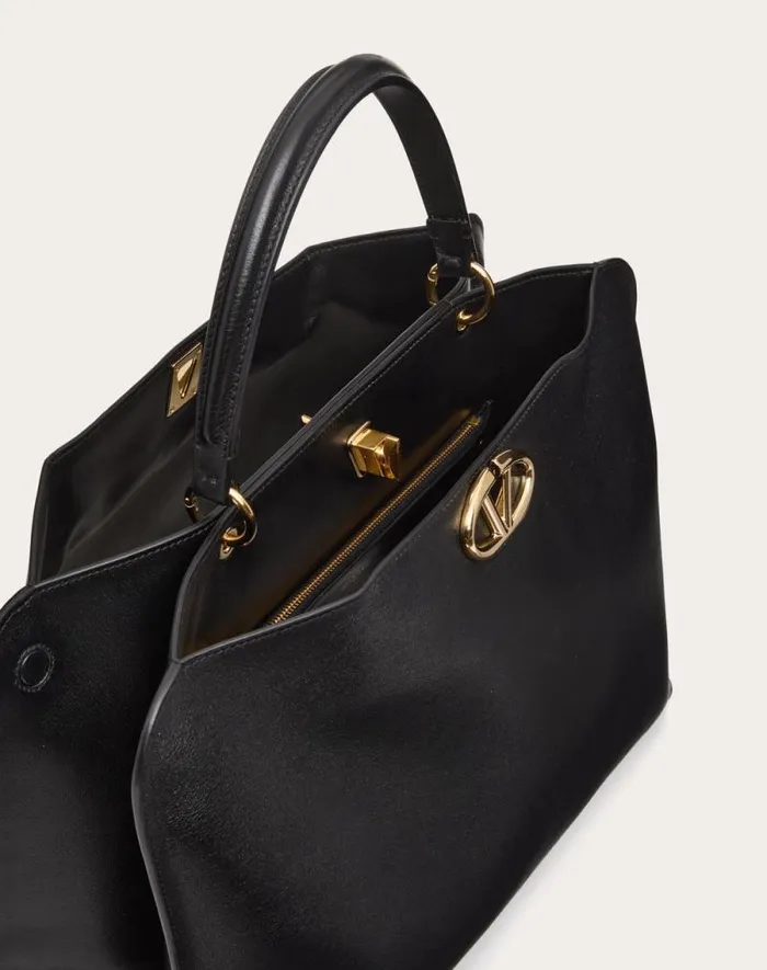 Valentino Top Handle Bags Woman Valentino Garavani 2gether Leather Handbag For Woman In Black Black Valentino Top Handle Bags Woman Valentino Garavani 2gether Leather Handbag For Woman In Black Black