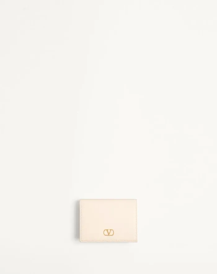 Valentino Wallets And Small Leather Goods Woman Vlogo Signature Grainy Calfskin Wallet For Woman In Light Ivory Light Ivory Valentino Wallets And Small Leather Goods Woman Vlogo Signature Grainy Calfskin Wallet For Woman In Light Ivory Light Ivory