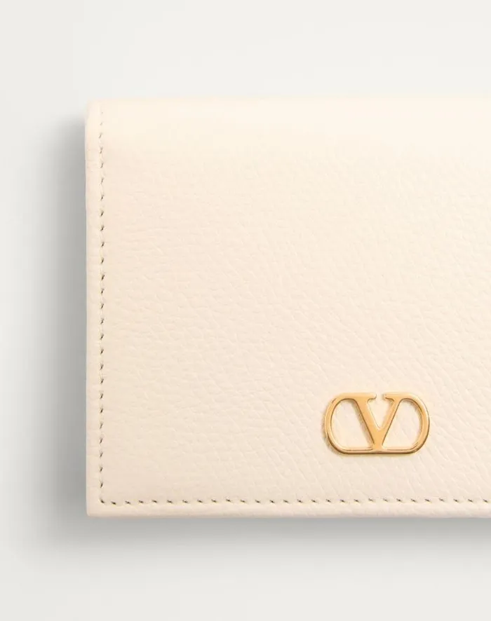 Valentino Wallets And Small Leather Goods Woman Vlogo Signature Grainy Calfskin Wallet For Woman In Light Ivory Light Ivory Valentino Wallets And Small Leather Goods Woman Vlogo Signature Grainy Calfskin Wallet For Woman In Light Ivory Light Ivory