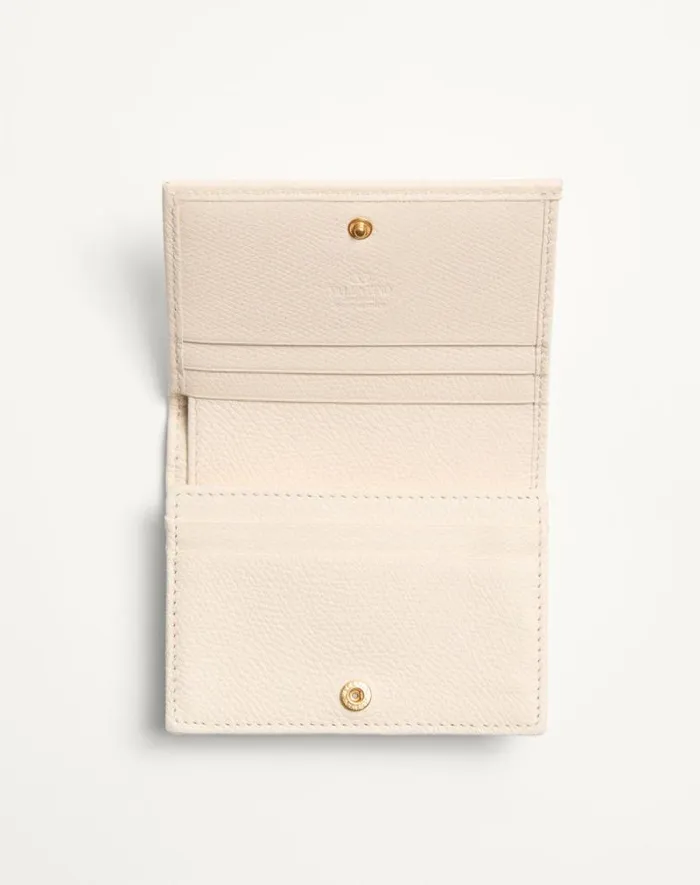 Valentino Wallets And Small Leather Goods Woman Vlogo Signature Grainy Calfskin Wallet For Woman In Light Ivory Light Ivory Valentino Wallets And Small Leather Goods Woman Vlogo Signature Grainy Calfskin Wallet For Woman In Light Ivory Light Ivory