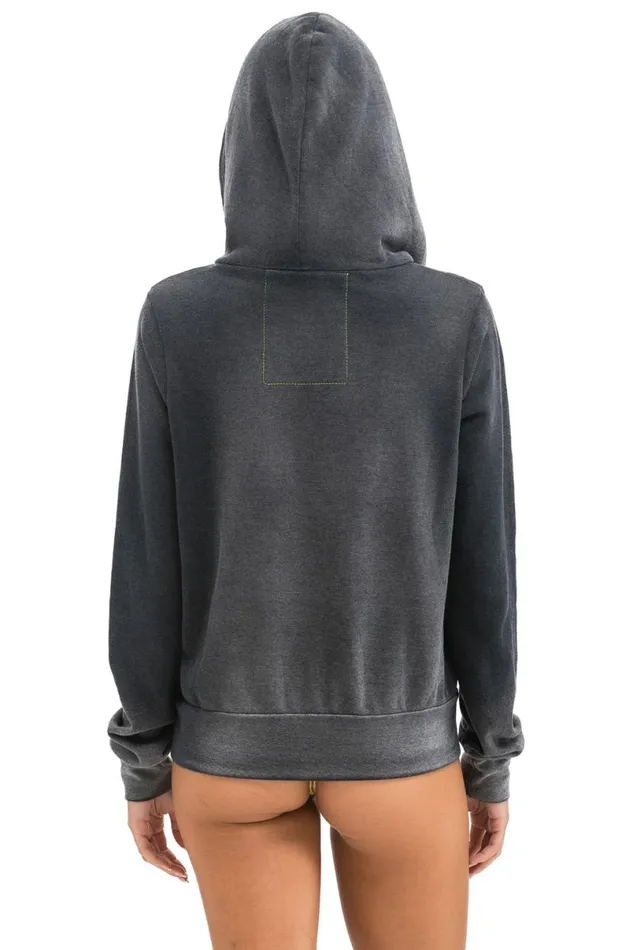 Venice Surfer Zip Hoodie 8211 Faded Smoke WomenMen Aviator Nation Hoodies