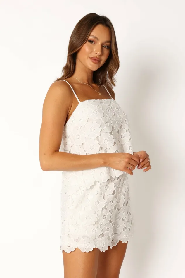 Violet Short Set White Women Matching Sets Petal and Pup