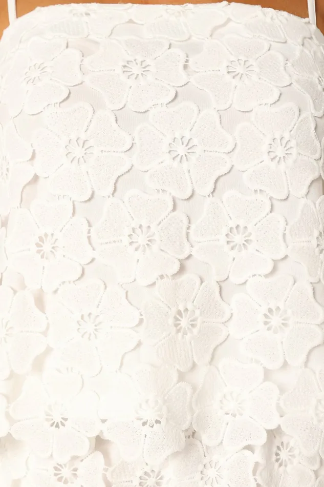 Violet Short Set White Women Matching Sets Petal and Pup