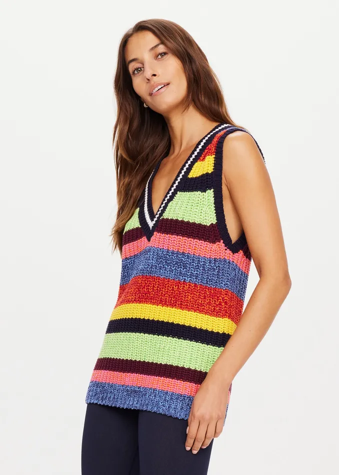 WABI SABI NIKKO KNIT VEST Shirts and Tanks THE UPSIDE Women WABI SABI NIKKO KNIT VEST Shirts and Tanks THE UPSIDE Women