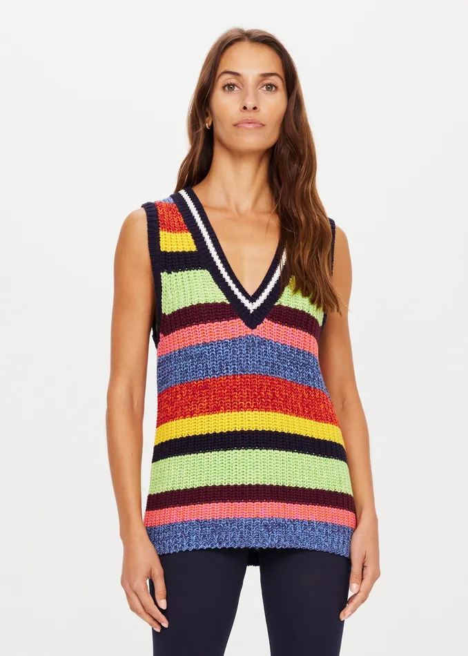 WABI SABI NIKKO KNIT VEST Shirts and Tanks THE UPSIDE Women WABI SABI NIKKO KNIT VEST Shirts and Tanks THE UPSIDE Women