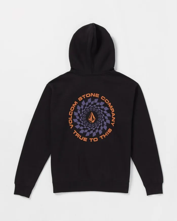 Watanite Pullover Hoodie 8211 Black Mens Volcom Mountain Biking