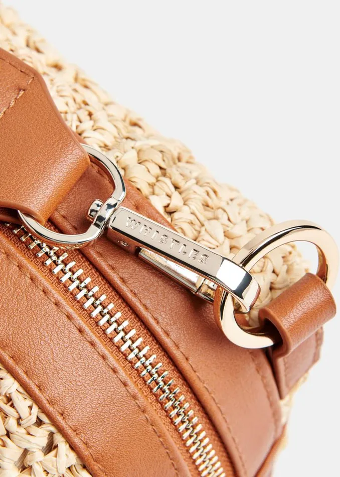 Whistles Bibi Bags Neutral Straw Bibi Crossbody Bag 8211 Women