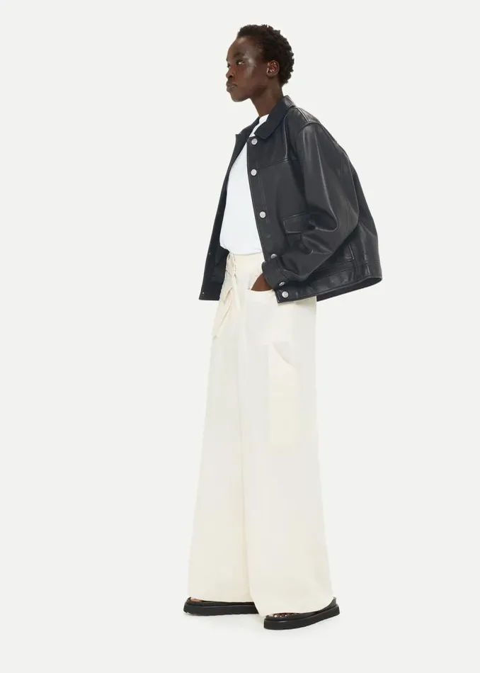 Whistles Coats and Jackets Black Natia Leather Western Jacket 8211 Women