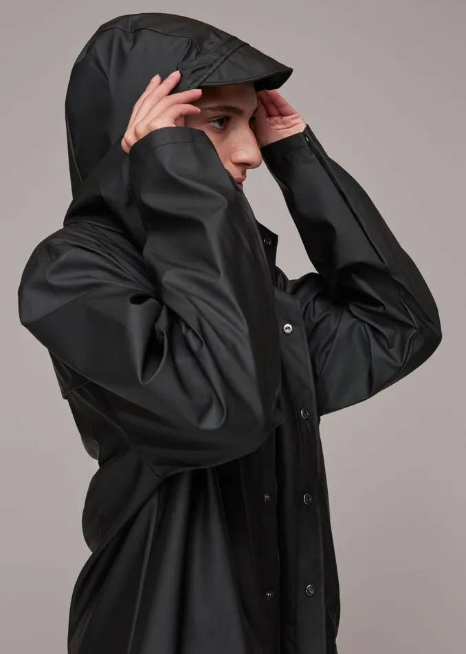 Whistles Coats and Jackets Black Rains Hooded Jacket 8211 Women
