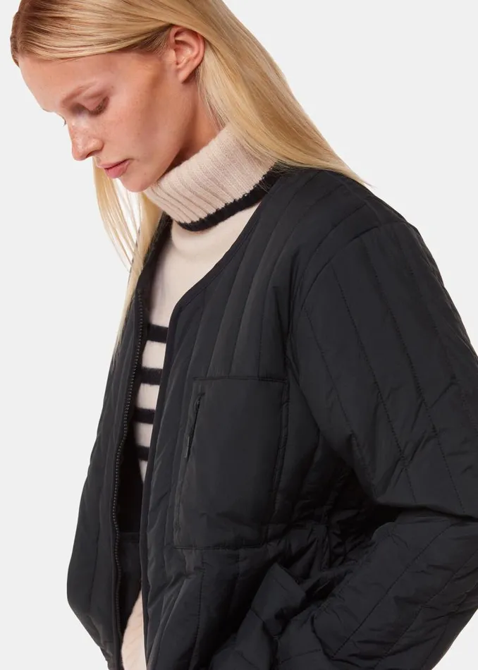 Whistles Coats and Jackets Black Rains Liner Jacket 8211 Women
