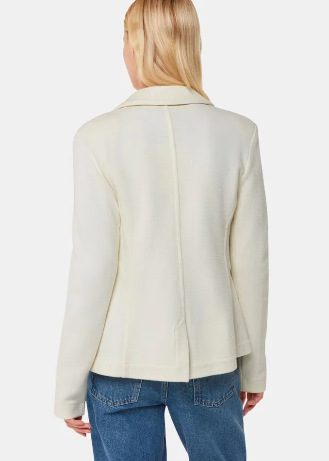 Whistles Coats and Jackets Ivory Slim Jersey Jacket 8211 Women