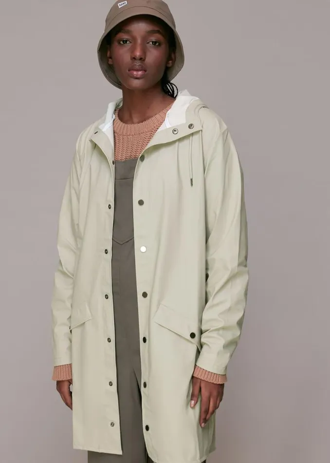 Whistles Coats and Jackets Pale Grey Rains Long Jacket 8211 Women