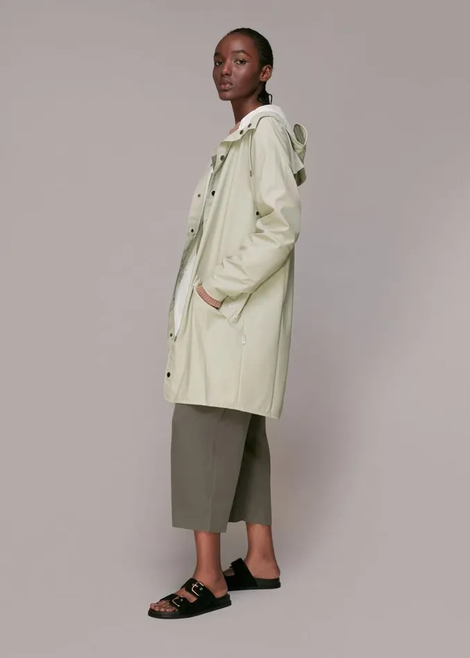 Whistles Coats and Jackets Pale Grey Rains Long Jacket 8211 Women