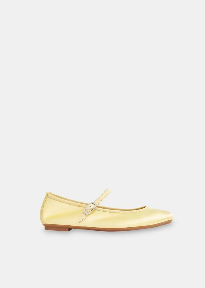Whistles Flat Shoes Yellow Hai Honoree Shoe 8211 Women