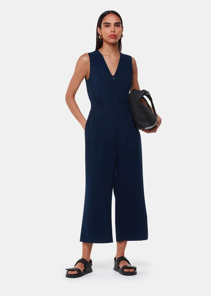 Whistles Jumpsuits Navy Remmie Jumpsuit 8211 Women