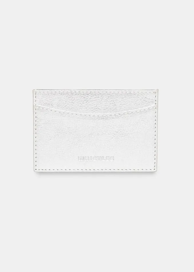 Whistles Leather Silver Card Holder 8211 Women