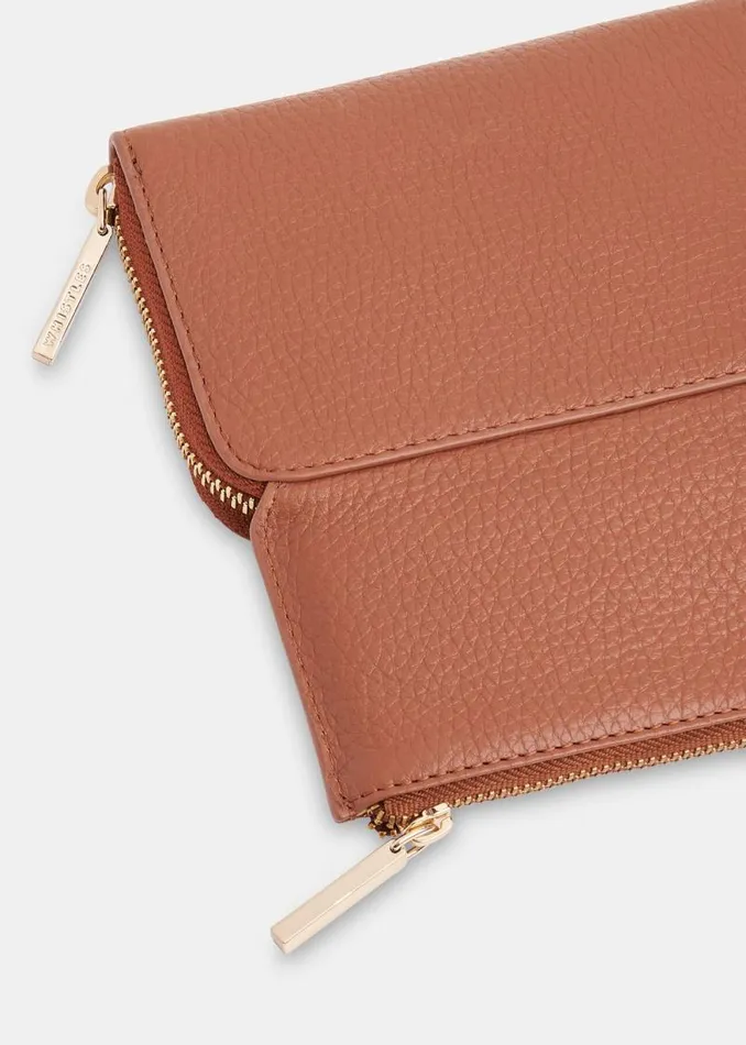 Whistles Leather Tan Bibi Zip Purse 8211 Women
