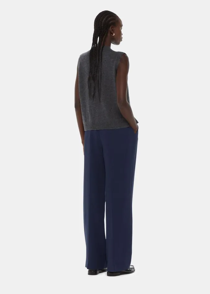 Whistles Pants Navy Full Length Trouser 8211 Women